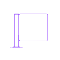 Buildings Turnstiles Flag Gate Glass Vinyl Cutting Svg File, Free Vectors File